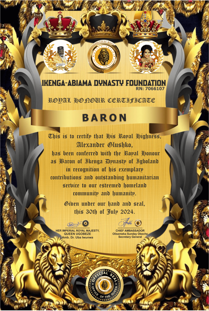 baron of Ikenga - Abiama Dynasty